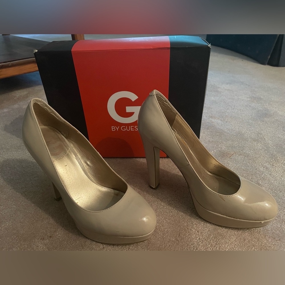 G by GUESS Nude Heels